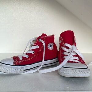 Red Converse High Tops